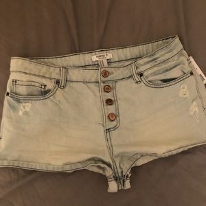 High Waisted Denim Shorts